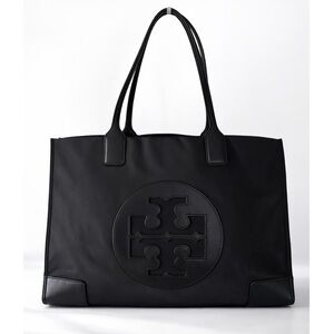 Tory Burch Ella Black Large nylon tote